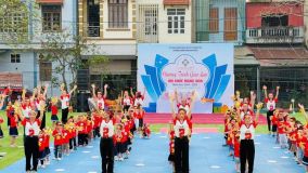 ALBUM CHƯƠNG TRÌNH GIAO LƯU " HỘI KHỎE MĂNG NON" CẤP TRƯỜNG TẠI MẦM NON DÂN HÒA