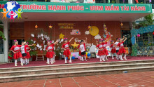 Trường Mầm non Dân Hoà tổ chức nhiều hoạt động vui Tết Trung thu cho trẻ em
